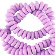 Polymer Perlen Rondell 7mm - Lavender purple